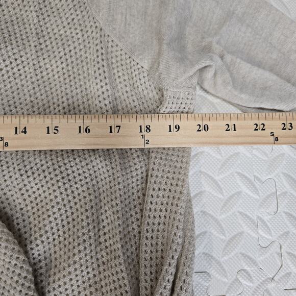 Zadig & Voltaire Cardigan Sweater Womens Neutrals Beige Buckles Scarf Hem - Picture 8 of 9